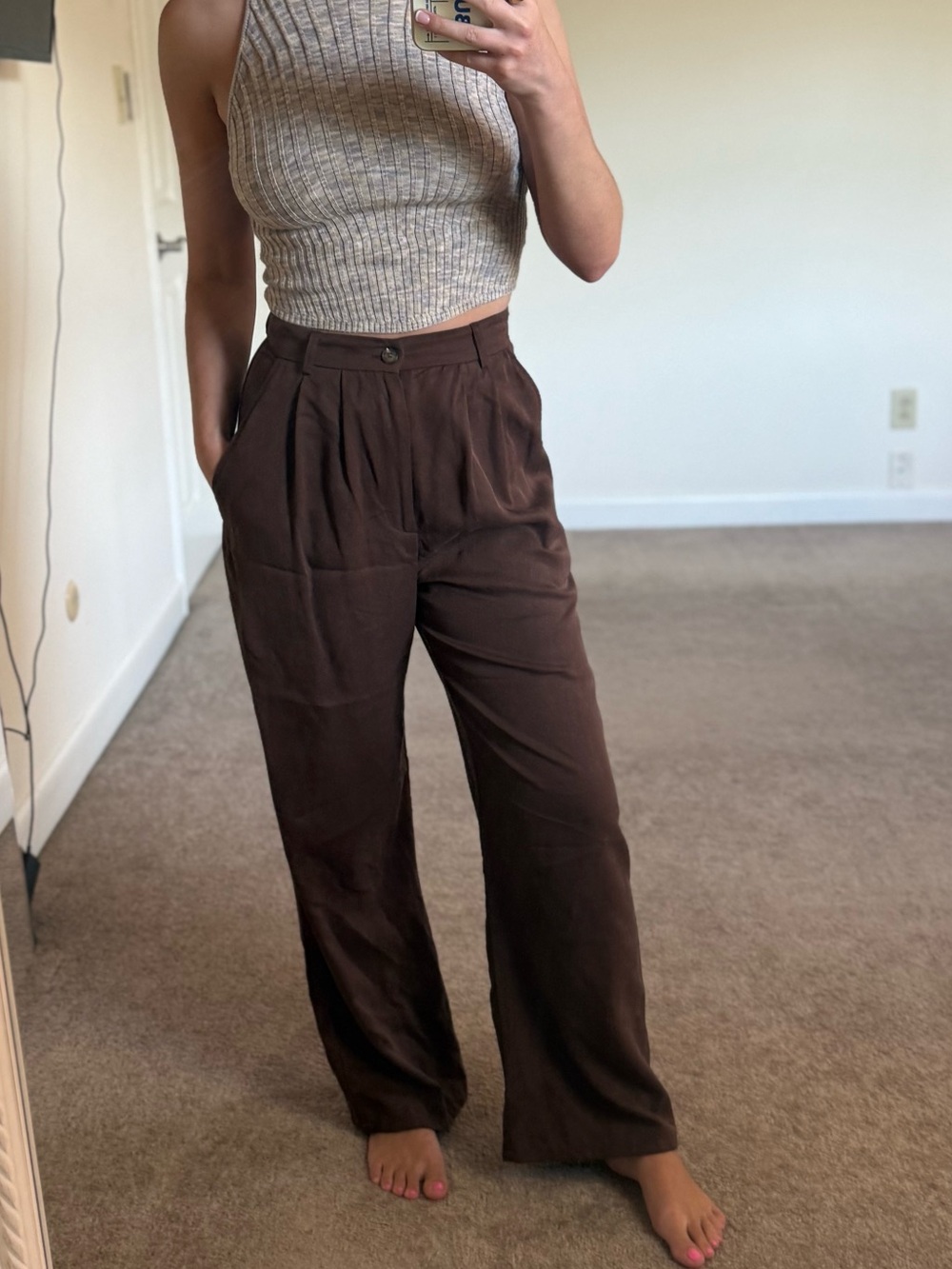 Reformation trouser mason pant
